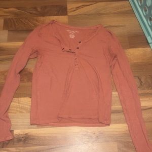 Long sleeve burnt orange